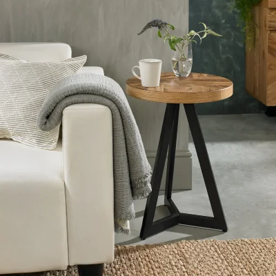 Arighi Bianchi Glendale Rustic Oak Lamp Table