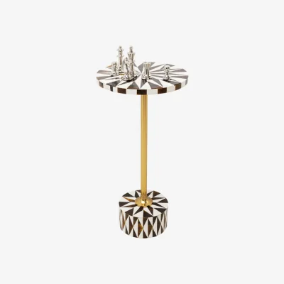 Arighi Bianchi Domero Star Brown and White Side Table
