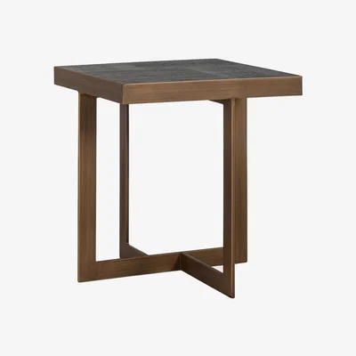 Barker and Stonehouse Lysa End Table, Brown Oak | Barker & Stonehouse