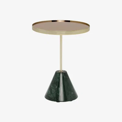 Barker and Stonehouse Hera Lamp Table, Green Metal | Barker & Stonehouse