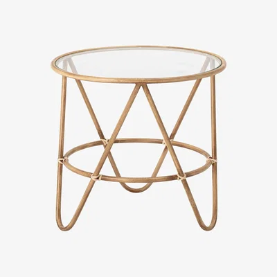 Barker and Stonehouse Metal Side Table, Gold | Barker & Stonehouse