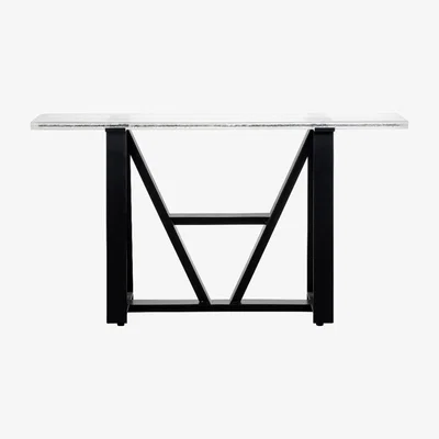 Barker and Stonehouse Timothy Oulton Iceberg Glass Console Table | Barker & Stonehouse