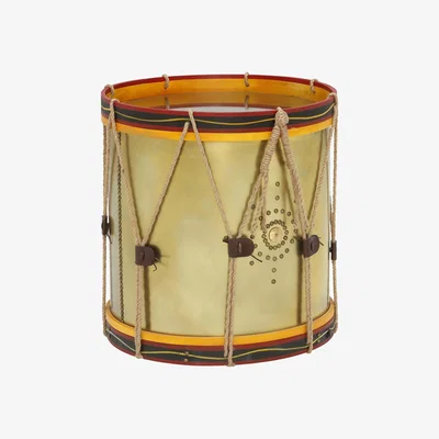 Barker and Stonehouse Timothy Oulton Regiment Drum Side Table, Oxidised Brass