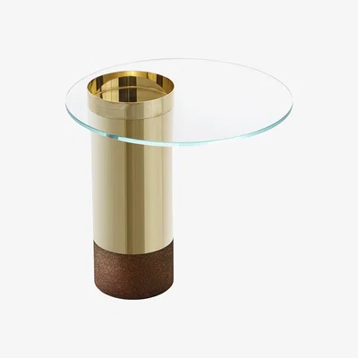 Barker and Stonehouse Gallotti & Radice Haumea Lamp Table, Gold Metal | Barker & Stonehouse