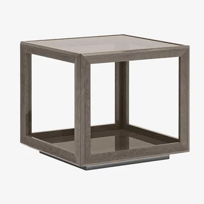 Barker and Stonehouse Vinci Square Lamp Table, Silver Birch