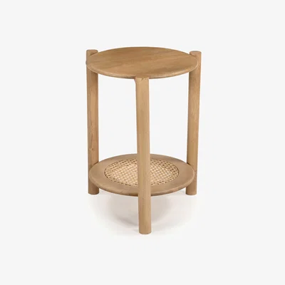 Barker and Stonehouse Zen Natural Side Table 37cm, Round, Neutral | Barker & Stonehouse