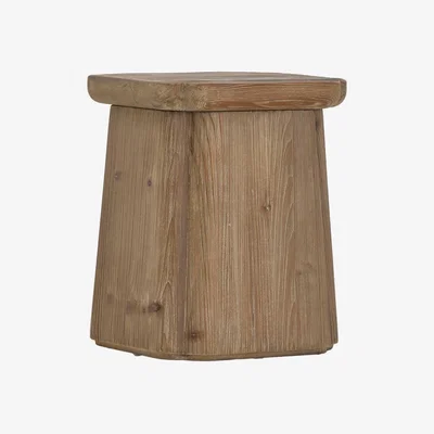 Barker and Stonehouse Bracken End Table 36x36x46.5cm, Neutral Wood | Barker & Stonehouse