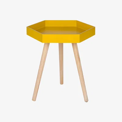 Barker and Stonehouse Hexagon Pinewood Table, Yellow Pine Wood | Barker & Stonehouse