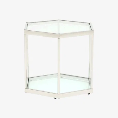 Barker and Stonehouse Silver Hexagon Table