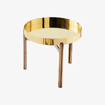 Barker and Stonehouse Gallotti & Radice Twelve Side Table, Gold Metal | Barker & Stonehouse
