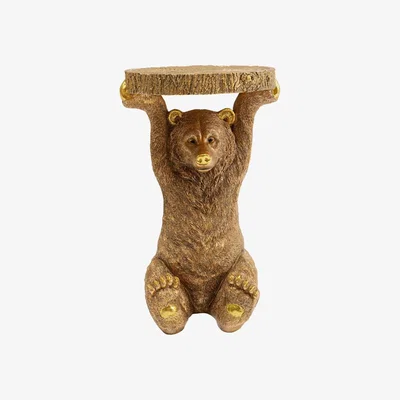 Barker and Stonehouse Bear Side Table, Gold | Barker & Stonehouse
