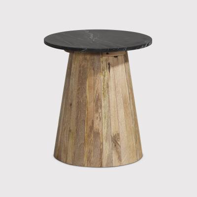 Barker and Stonehouse Kore Side Table 48cm, Round, Black | Barker & Stonehouse