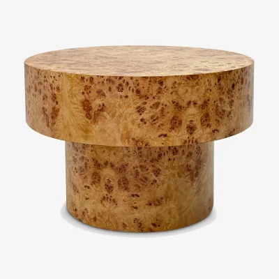 Barker and Stonehouse Castile Lamp Table, Round, Neutral Wood | Barker & Stonehouse