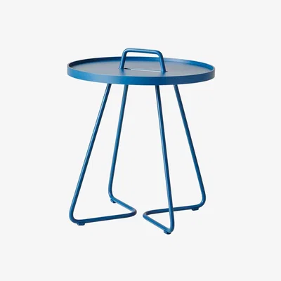 Barker and Stonehouse Cane Line On The Move Small Side Table, Round | Barker & Stonehouse