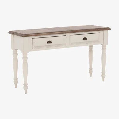 Barker and Stonehouse Carisbrooke Reclaimed Wood Sofa Table, White Pine Wood | Barker & Stonehouse