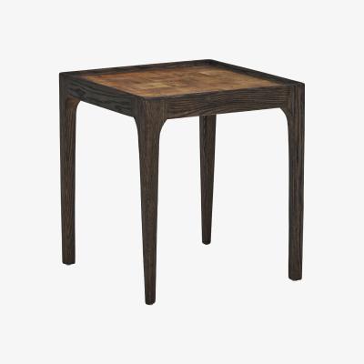 Barker and Stonehouse Jude Side Table With Inlay, Brown | Barker & Stonehouse