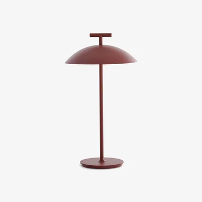 Barker and Stonehouse Kartell Mini Geen A Table Battery Lamp 20x36.5 Brick Red | Barker & Stonehouse