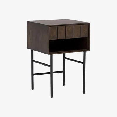 Barker and Stonehouse Amos Side Table, Brown Oak Wood | Barker & Stonehouse