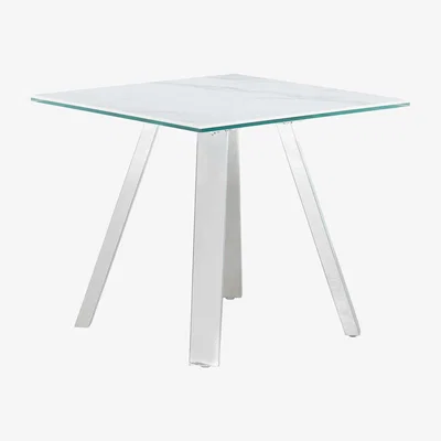 Barker and Stonehouse Ginostra Lamp Table, White Marble