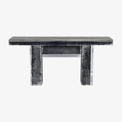 Barker and Stonehouse Timothy Oulton Glacier Console Table, Black Wood | Barker & Stonehouse