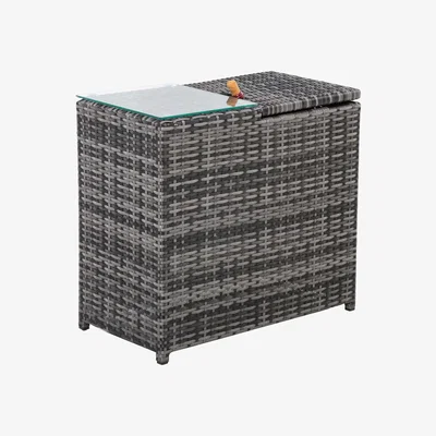 Barker and Stonehouse Kendel Garden Ice Bucket Side Table, Grey | Barker & Stonehouse