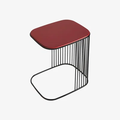 Barker and Stonehouse Frag Comb 40 Side Table, Red Metal | Barker & Stonehouse