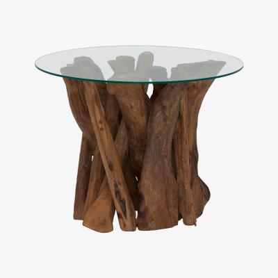 Barker and Stonehouse Whinfell Round Lamp Table, Neutral Wood | Barker & Stonehouse