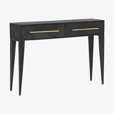 Barker and Stonehouse Onyx Console Table, Black Mango Wood | Barker & Stonehouse