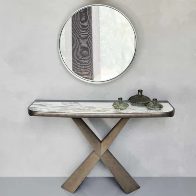 Barker and Stonehouse Cattelan Italia Terminal Keramik Console Table, 776 Metal | Barker & Stonehouse