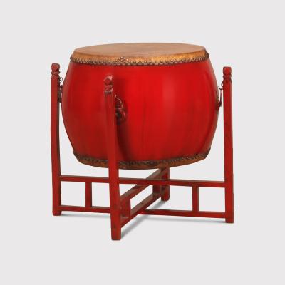 Barker and Stonehouse One of a Kind Song Drum 60x60x50cm Table, Orange | Barker & Stonehouse