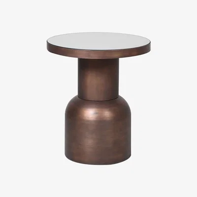 Barker and Stonehouse Small Burnished Metal Side Table