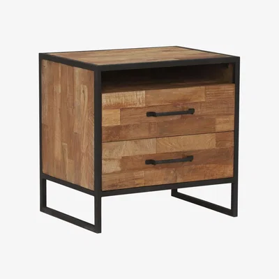 Barker and Stonehouse Banten Bedside Table, Brown | Barker & Stonehouse