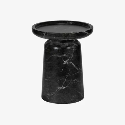 Barker and Stonehouse Baker Bardi Lamp Table 44x44x53.5 cm, Round, Black Marble | Barker & Stonehouse
