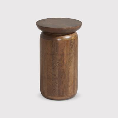 Barker and Stonehouse Pandora Side Table 30cm, Round, Brown | Barker & Stonehouse