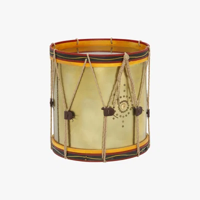 Barker and Stonehouse Timothy Oulton Regiment Drum Side Table, Oxidised Brass