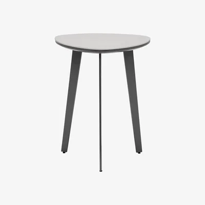Barker and Stonehouse Avory Ceramic Side Table, Taupe | Barker & Stonehouse