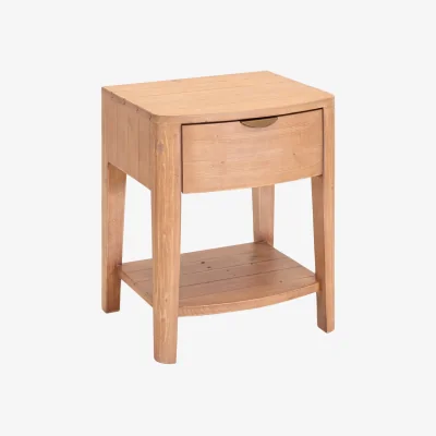 Barker and Stonehouse Halstatt 1 Drawer & Shelf Corner Table, Wood | Barker & Stonehouse