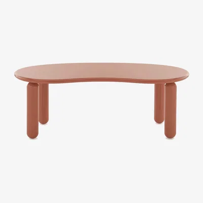 Barker and Stonehouse Kartell Undique Mas Side Table 119x59x44 Orange, Round Wood | Barker & Stonehouse