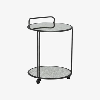 Barker and Stonehouse Zola Round Side Table, Black Metal | Barker & Stonehouse