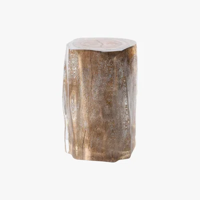Barker and Stonehouse Timothy Oulton Floem Side Table, Driftwood and Acrylic