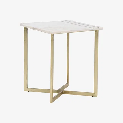 Barker and Stonehouse Lillian Side Table, White Marble | Barker & Stonehouse