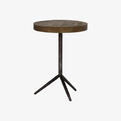 Barker and Stonehouse Keeler Benny Reclaimed Medium Side Table, Rusic Grey