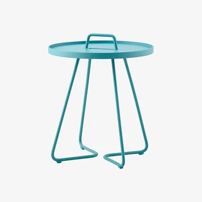 Barker and Stonehouse Cane Line On The Move Small Side Table, Round | Barker & Stonehouse