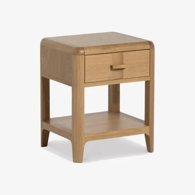Barker and Stonehouse Maddison Lamp Table, Neutral Oak | Barker & Stonehouse