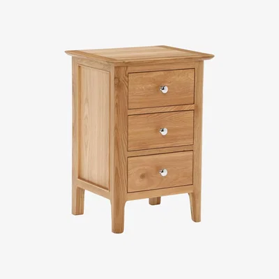 Barker and Stonehouse Martello Large Bedside Table, Brown Oak Wood | Barker & Stonehouse