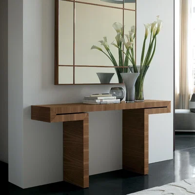 Barker and Stonehouse Porada Miyabi Console Table, Brown Wood | Barker & Stonehouse