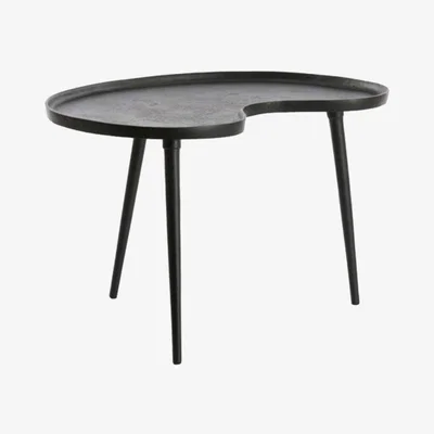 Barker and Stonehouse Shaped Side Table, Black Metal | Barker & Stonehouse