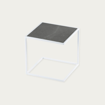 Bombinate.com White Pietra Grigia Noa Side Table