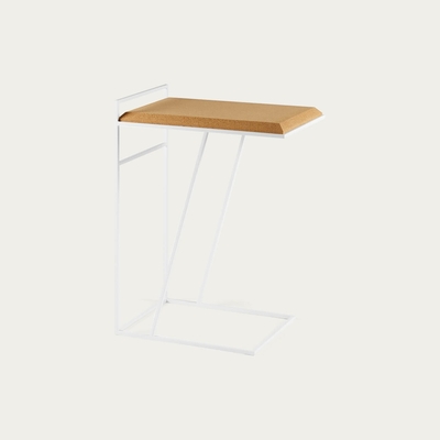 Bombinate.com Light Cork And White Legs Grão #3 Side Table