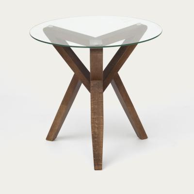Bombinate.com Walnut Stain Retrostar Side Table